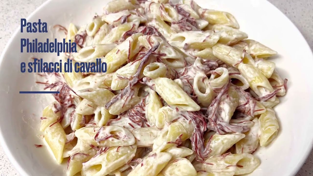 pasta con sfilacci di cavallo e panna