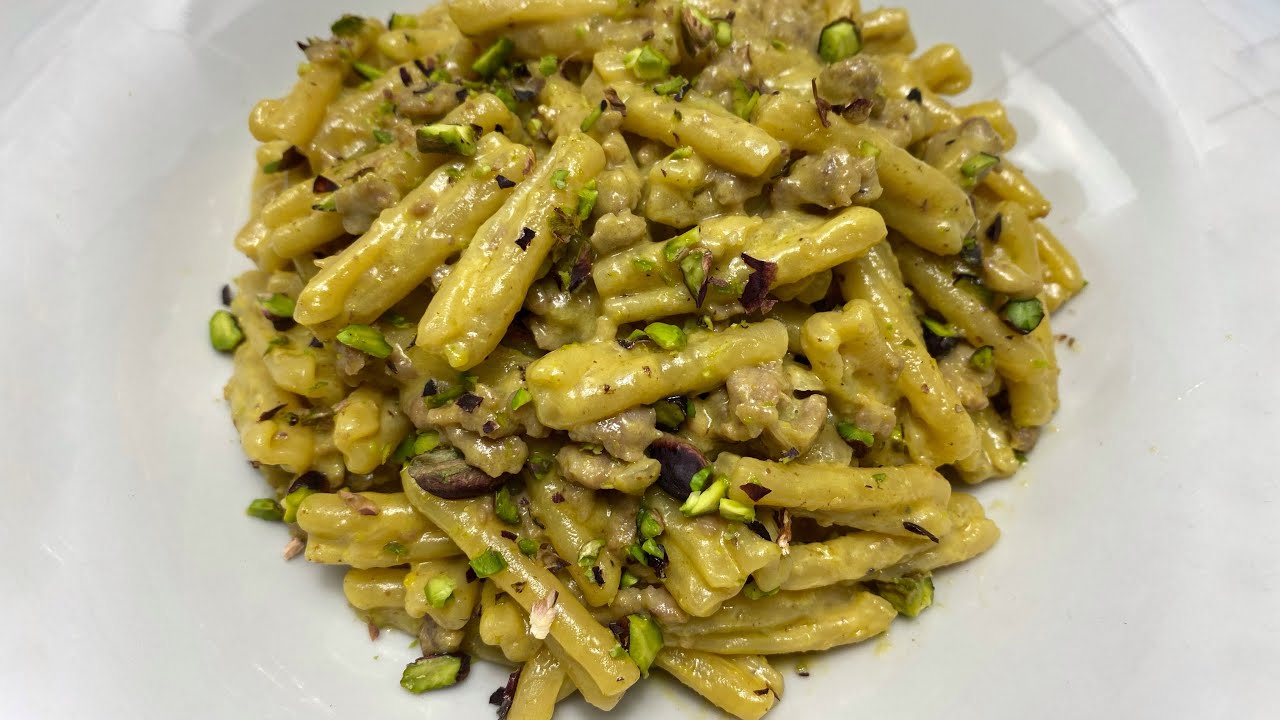 pasta pistacchio e speck senza panna