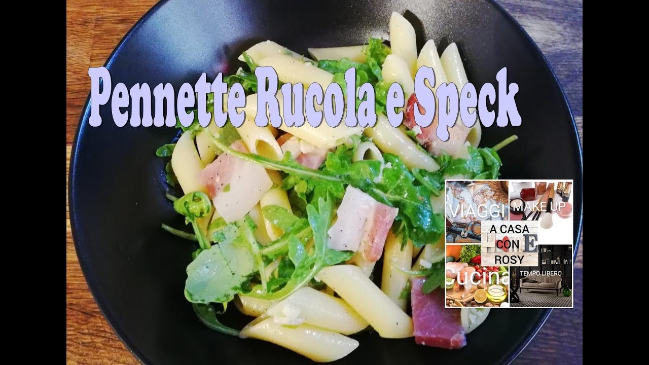 pasta rucola e speck senza panna