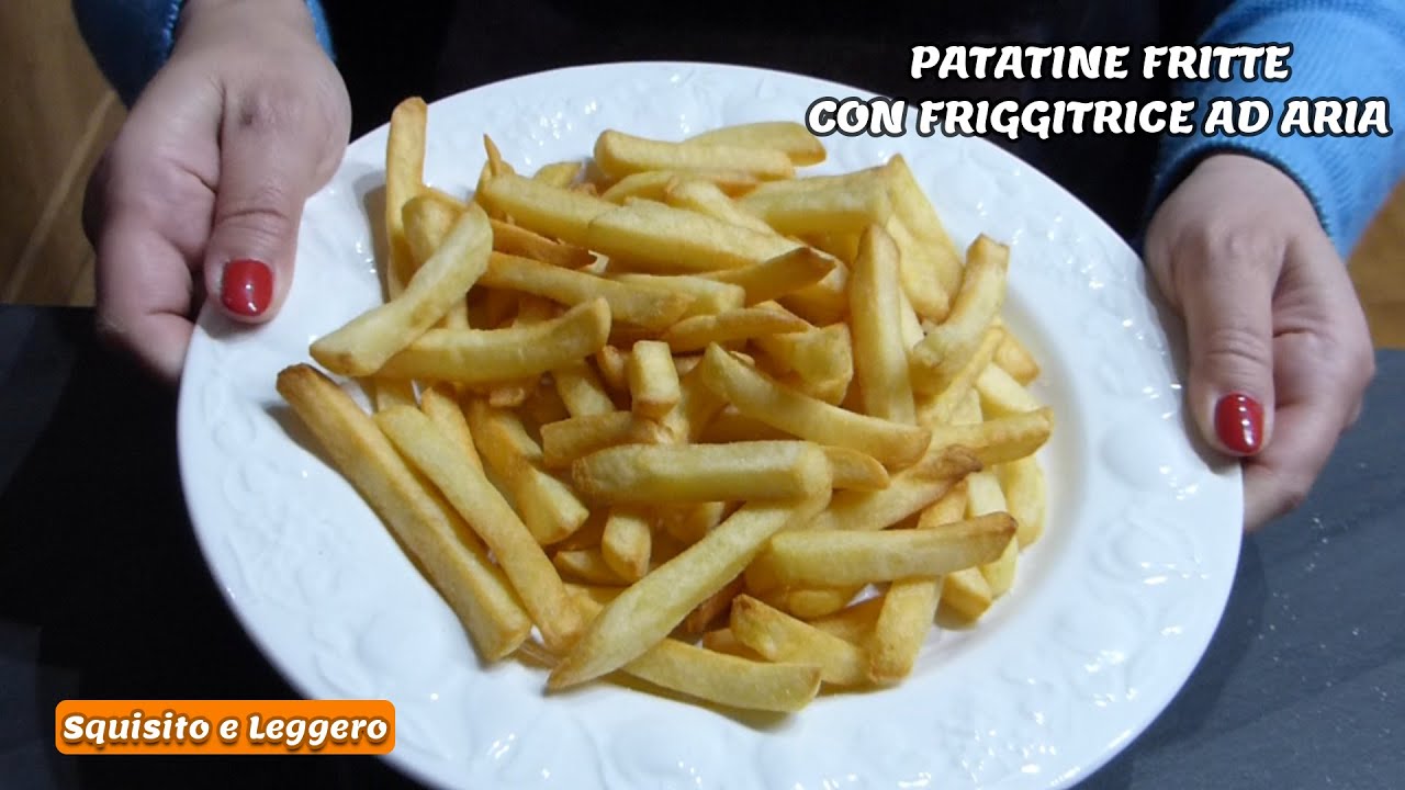 patatine surgelate in friggitrice ad aria tempo di cottura