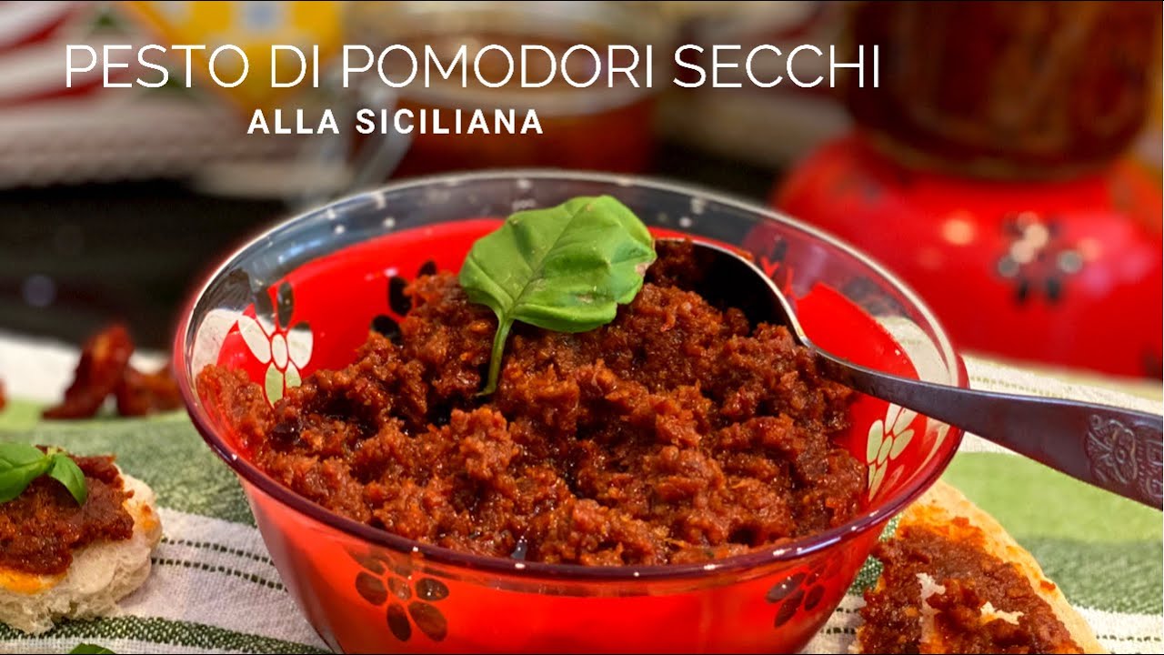 pesto ricotta e noci alla siciliana