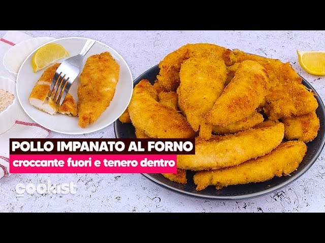 petto di pollo impanato al forno con uova
