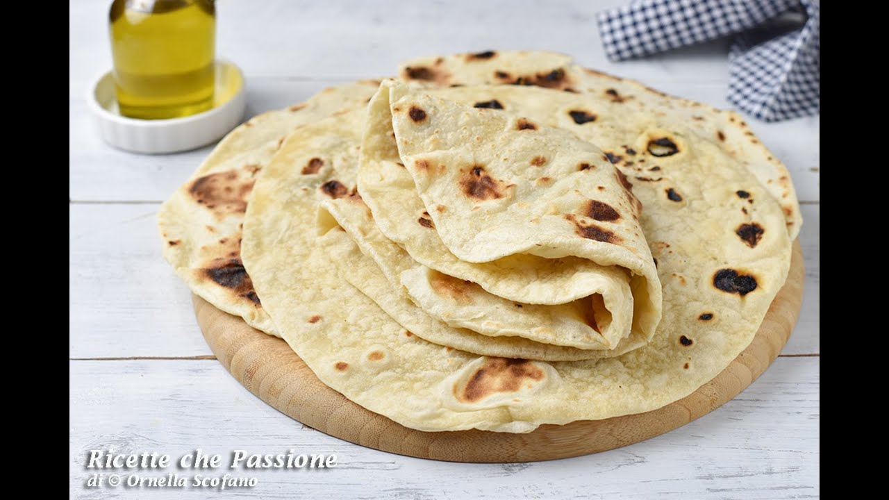 piadina fatta in casa con lievito