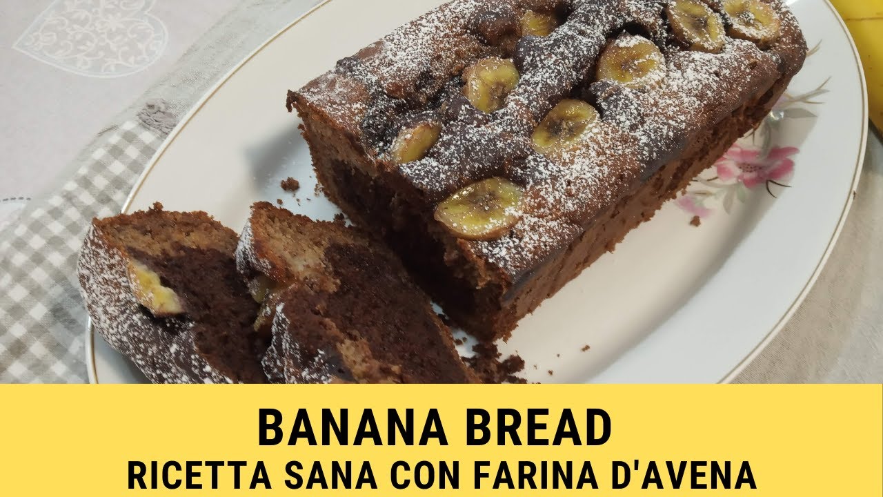 plumcake con farina di avena e banana