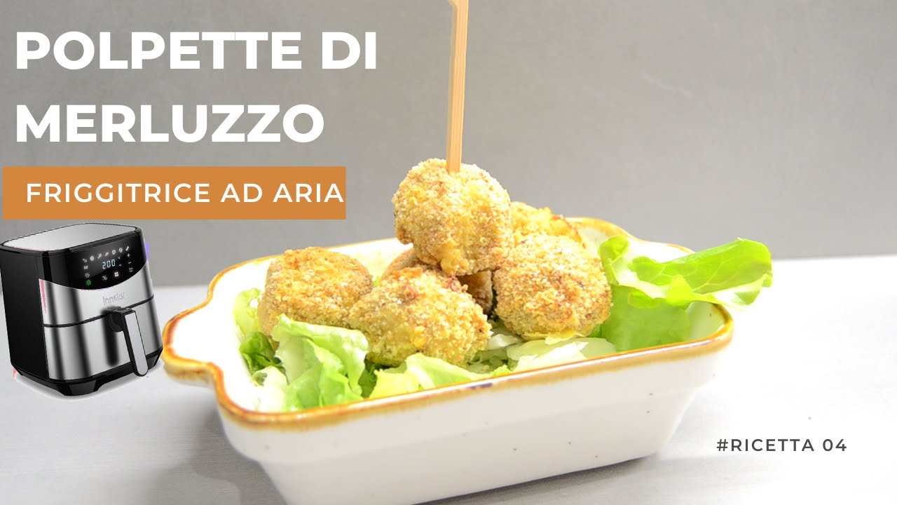 polpette di pesce in friggitrice ad aria