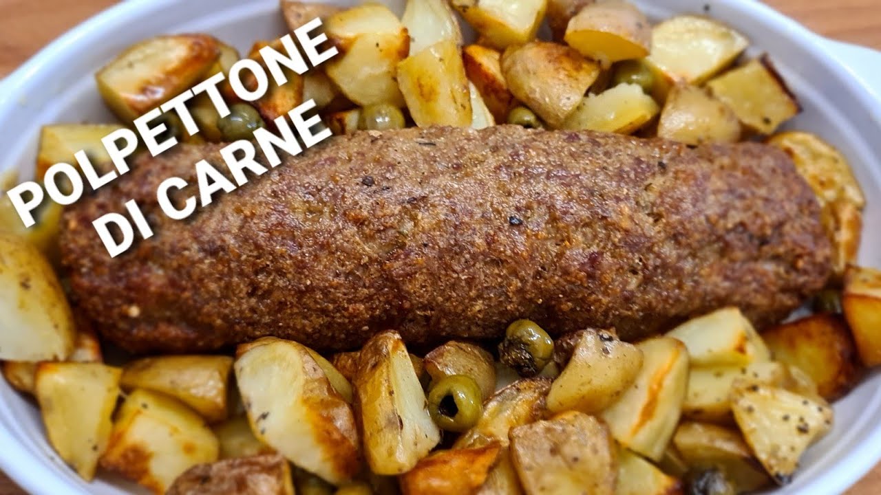polpettone con carne avanzata e patate