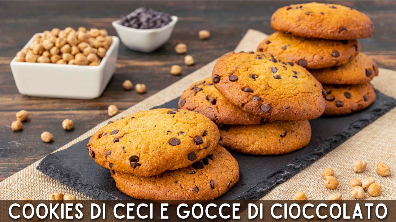 ricetta biscotti con farina di ceci e cacao