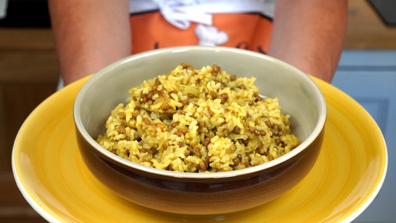 riso basmati e lenticchie in scatola