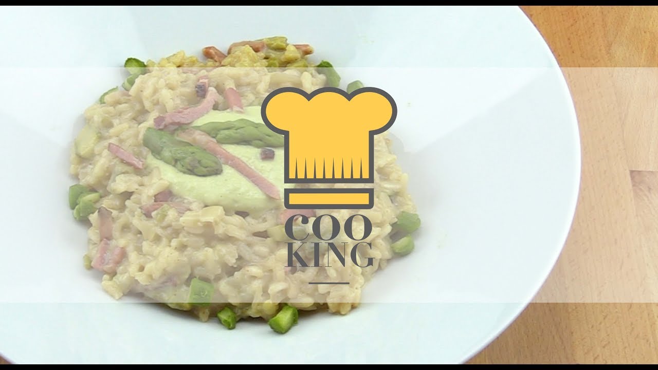 risotto crema di asparagi e speck