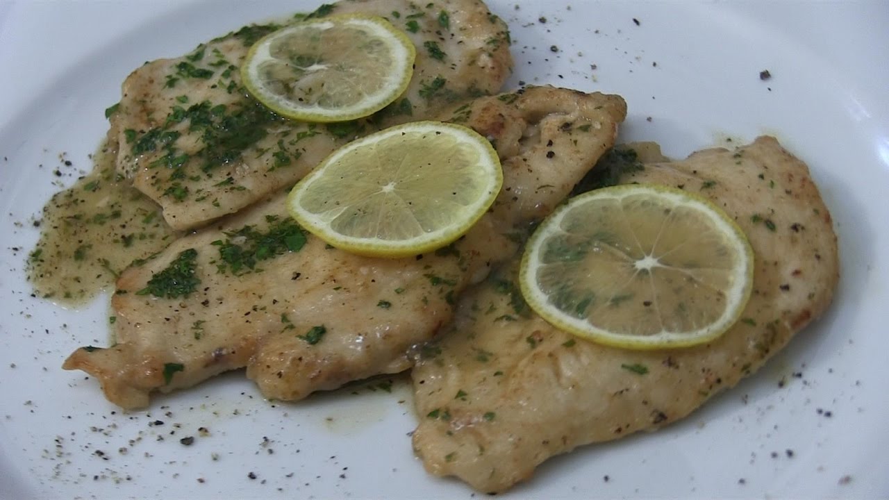 scaloppine di pollo al limone senza farina
