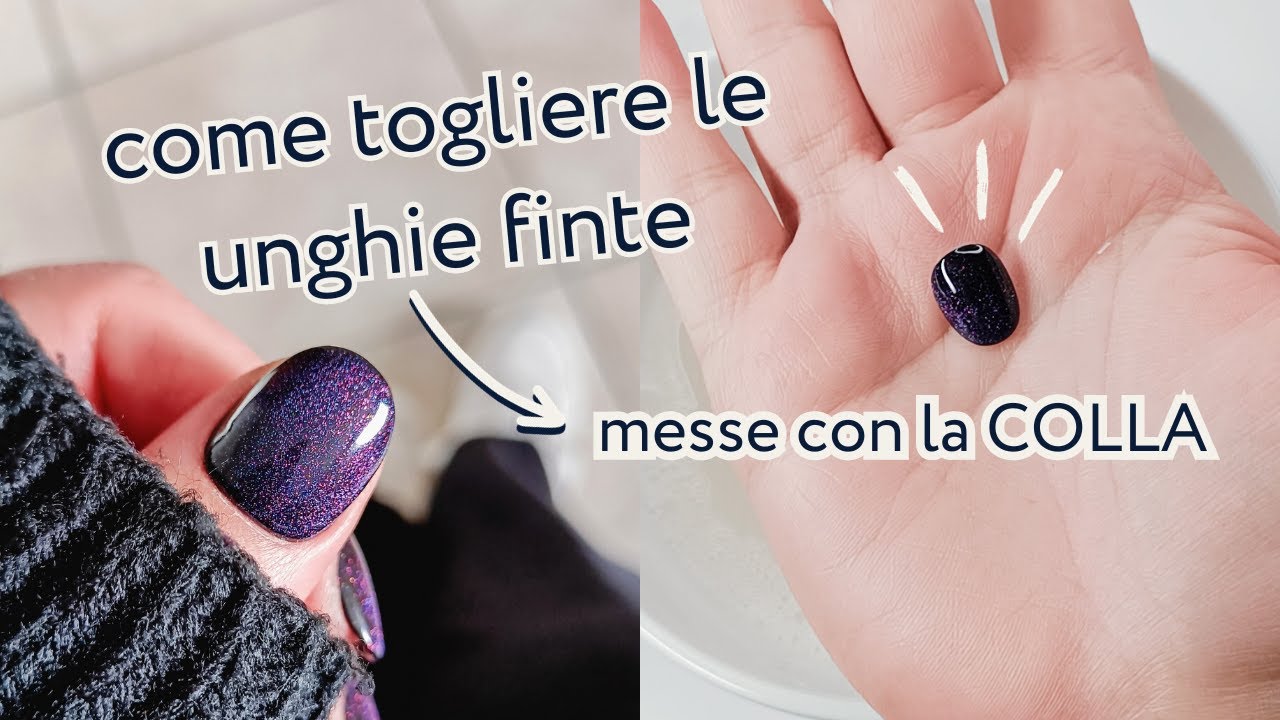 solvente per rimuovere colla unghie finte
