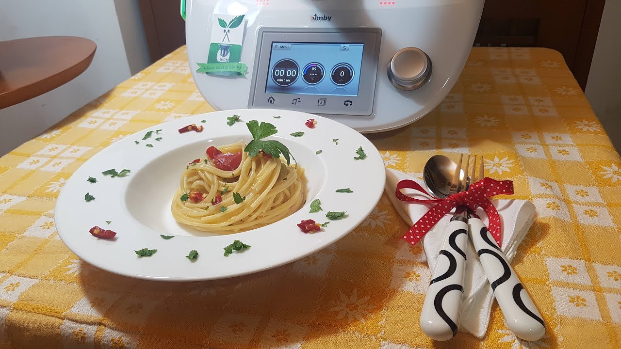 spaghetti aglio olio e peperoncino bimby