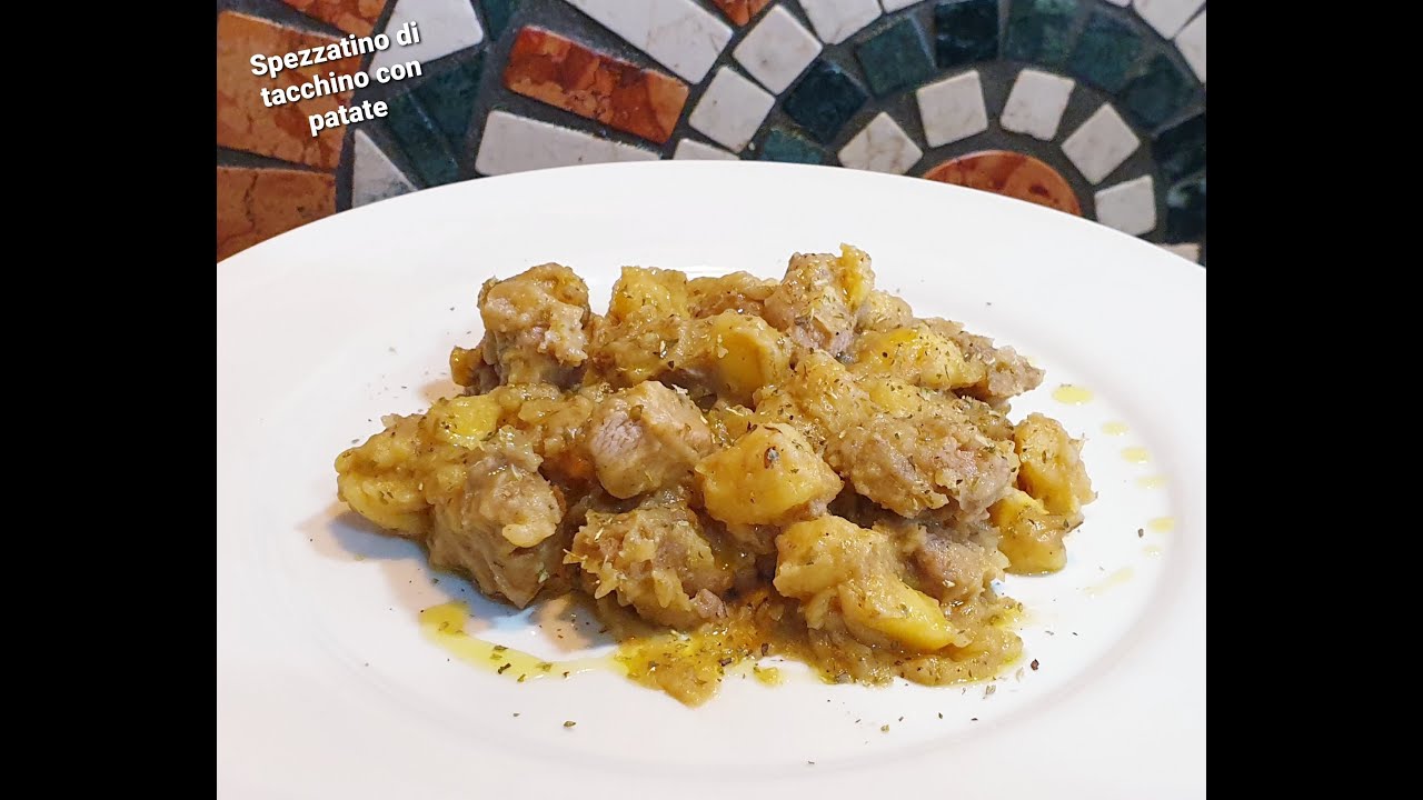 spezzatino di tacchino con patate al forno