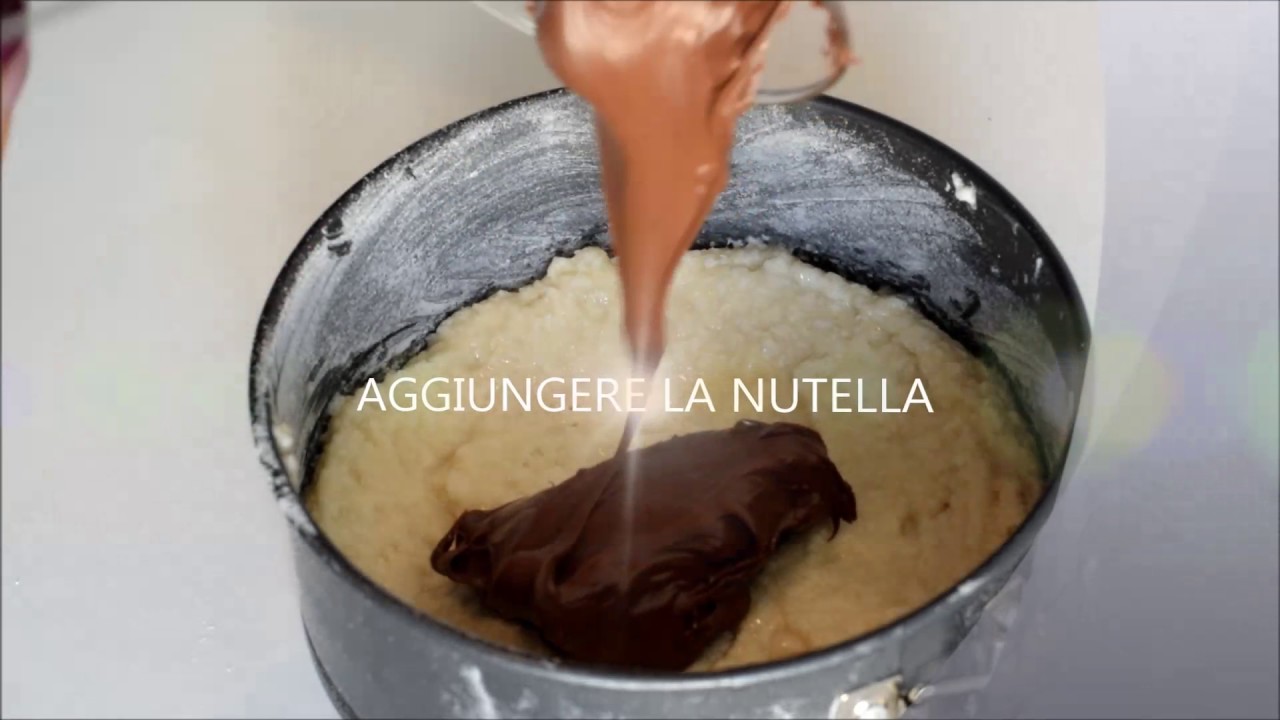 torta cocco e nutella 5 minuti