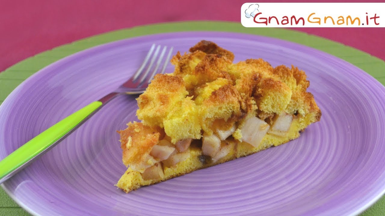 torta con colomba avanzata e mele