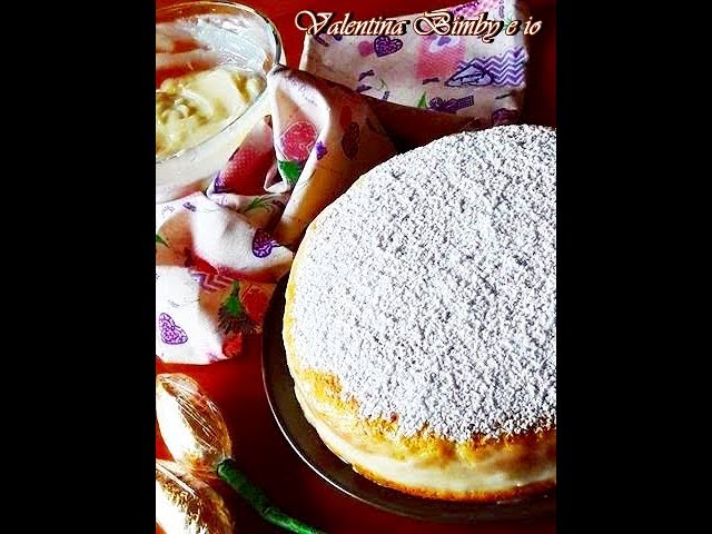 torta paradiso bimby con crema al latte