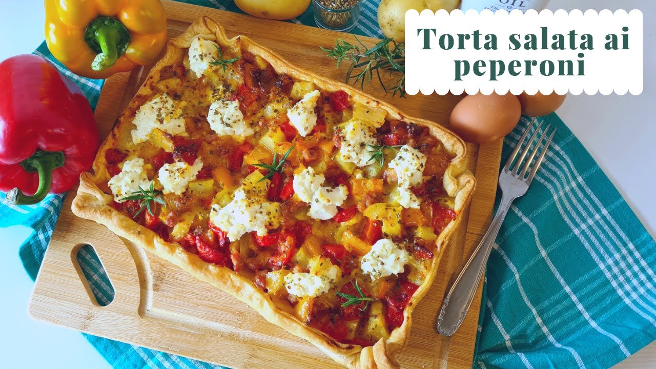 torta salata con pancetta e ricotta