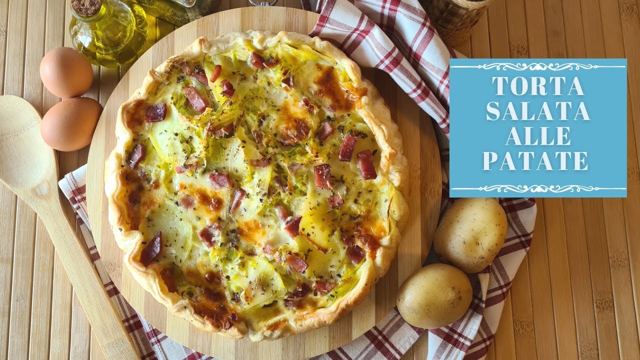 torta salata porri e patate uova