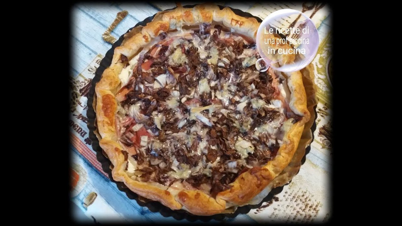 torta salata radicchio e ricotta senza uova