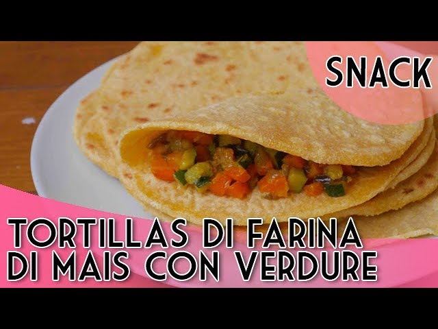 tortillas con farina di mais per polenta