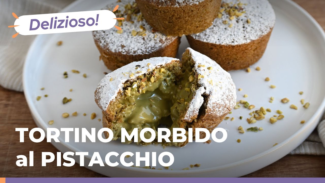 tortini al pistacchio con cuore morbido