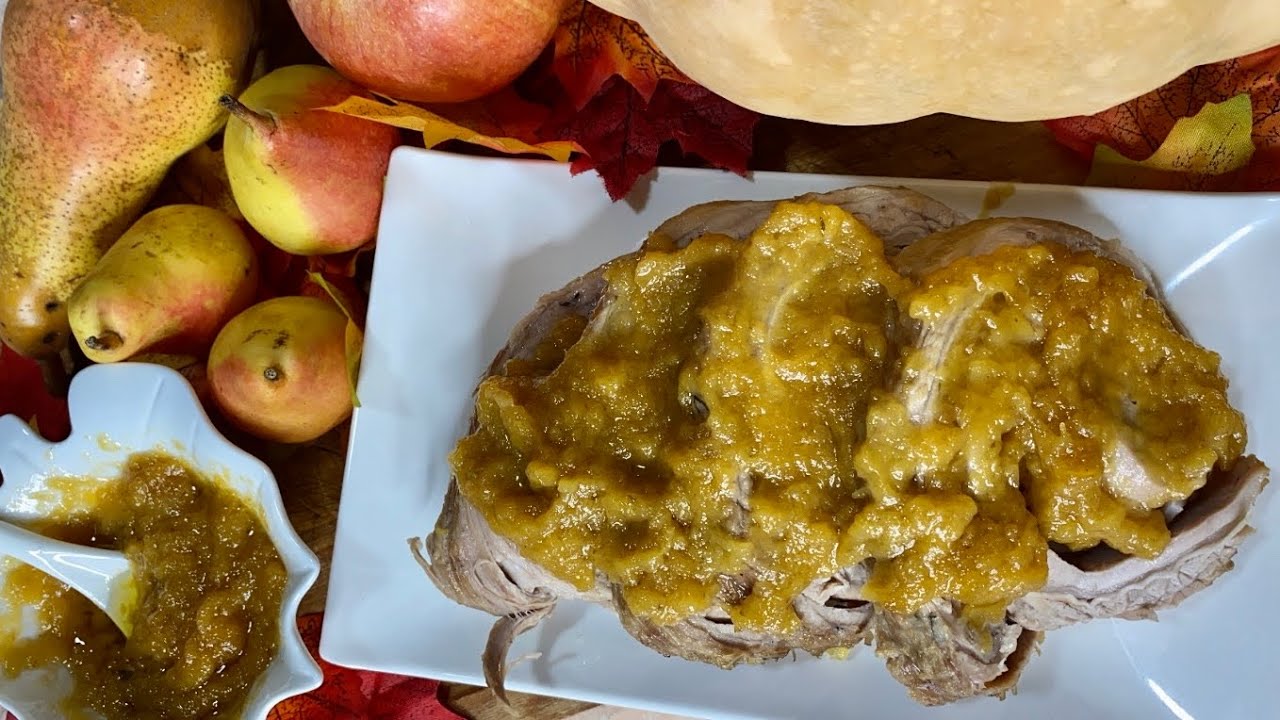 arrosto di vitello alle mele e cipolle