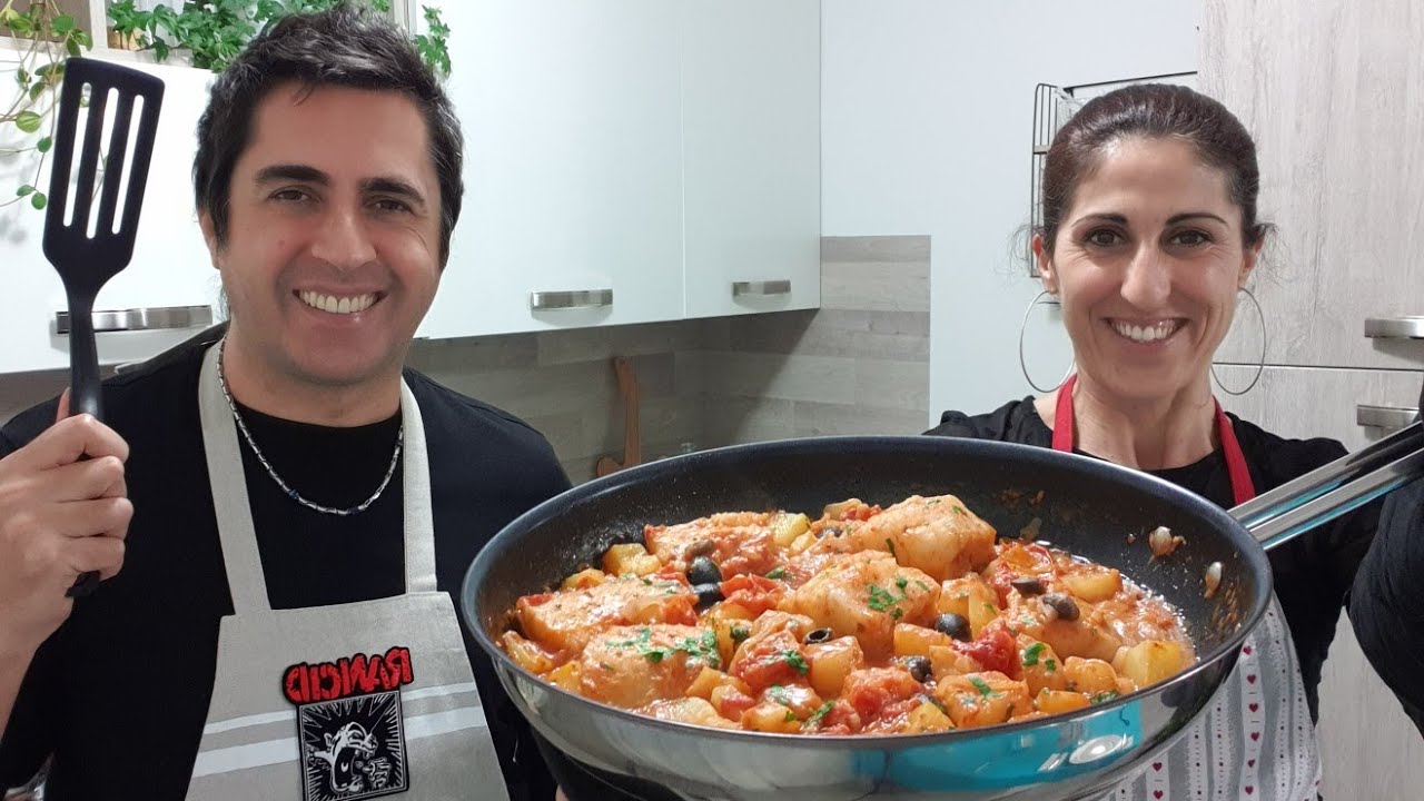 baccalà in umido con patate alla romana