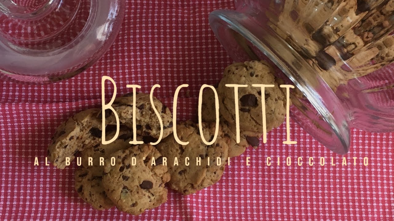 biscotti burro di arachidi e cioccolato