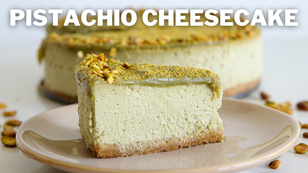cheesecake al pistacchio con yogurt e philadelphia