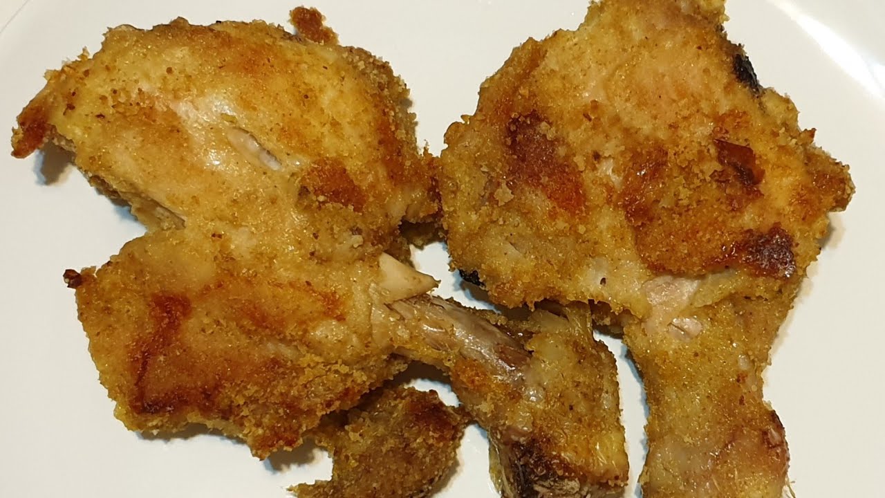 cosce di pollo impanate in padella
