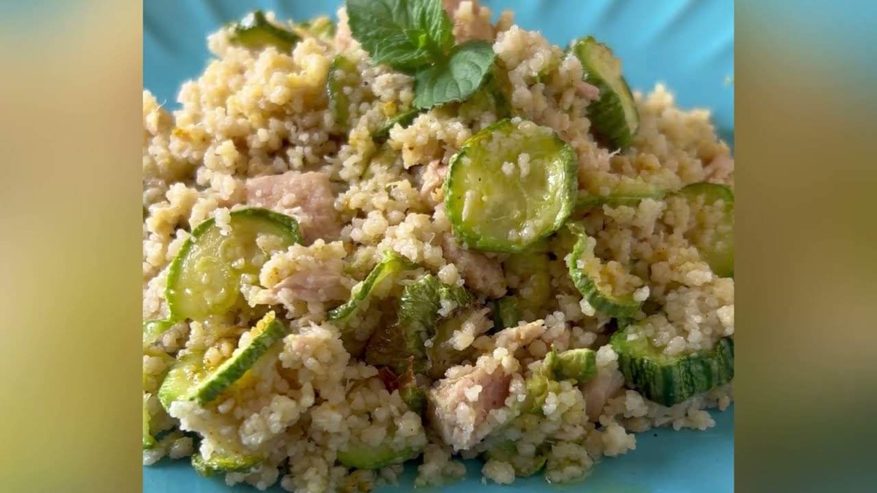 cous cous ceci tonno e zucchine