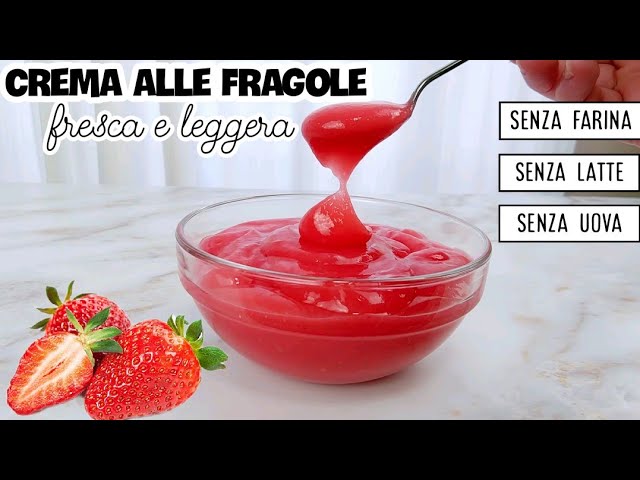 crema alle fragole per pan di spagna