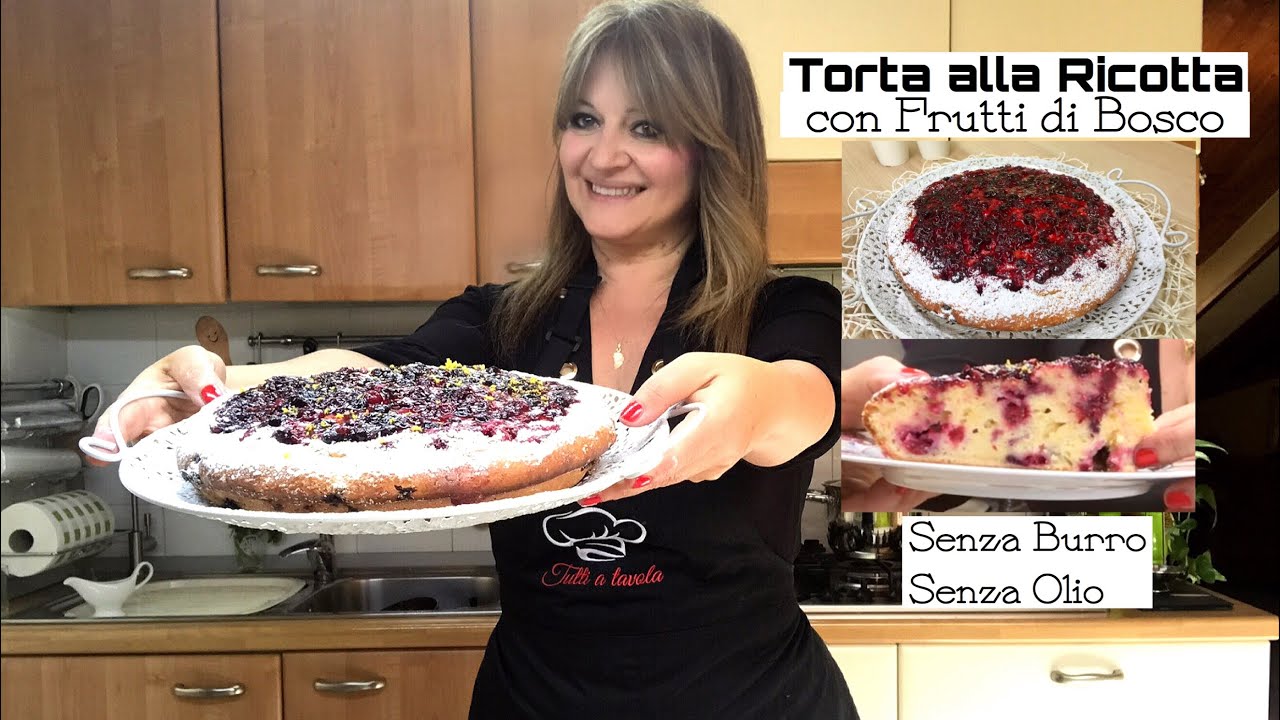 dolci con frutti di bosco congelati