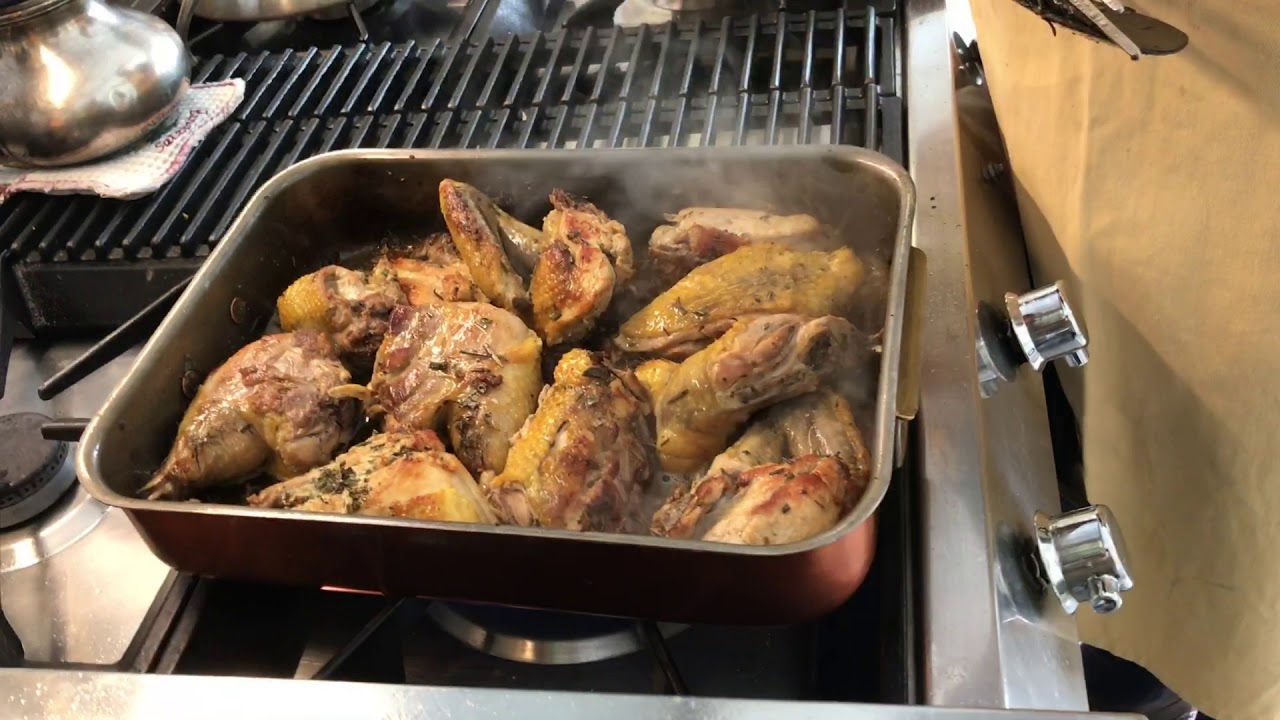 faraona al forno con vino bianco