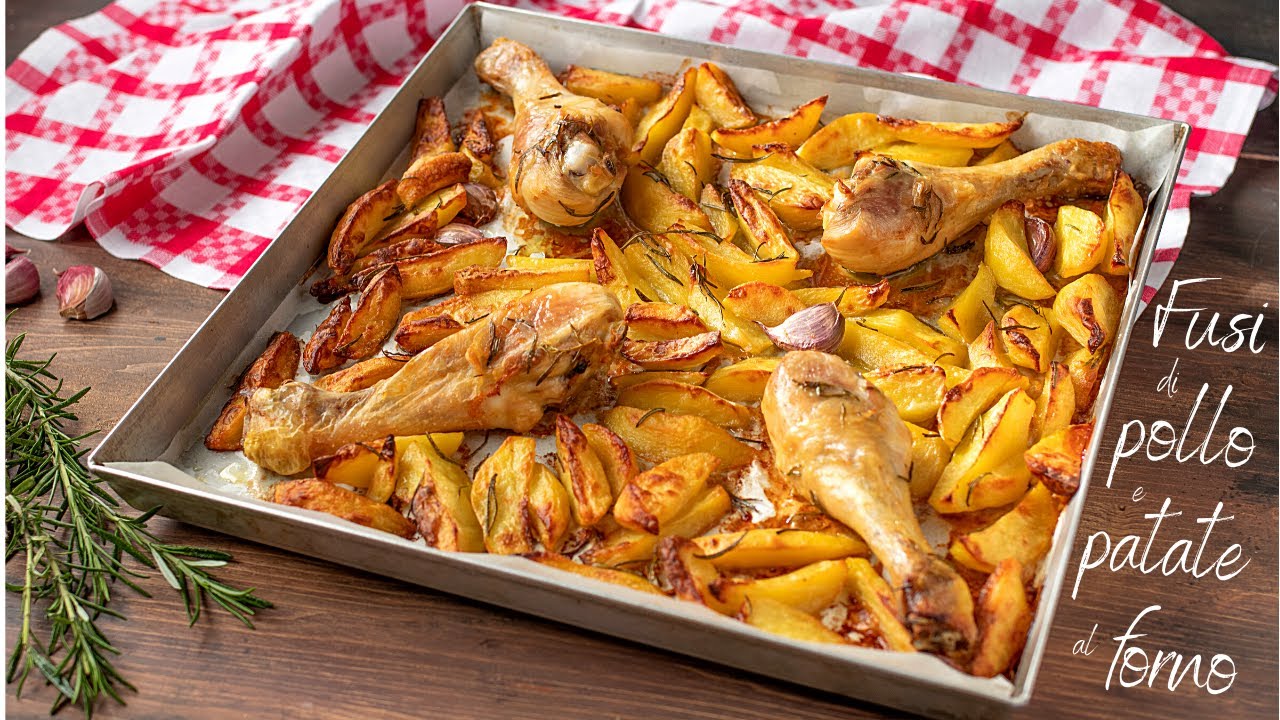 fusi di pollo al forno con patate ricetta della nonna