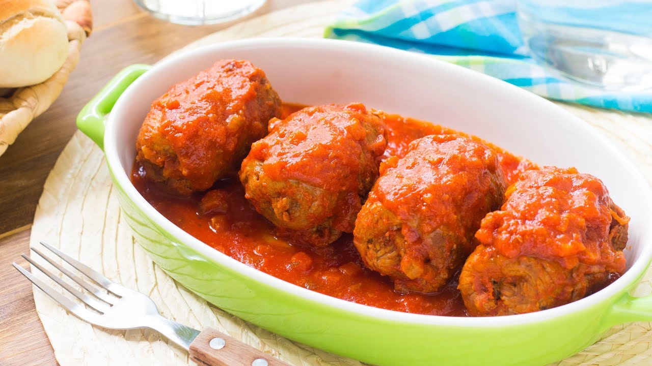 involtini di carne al sugo alla siciliana