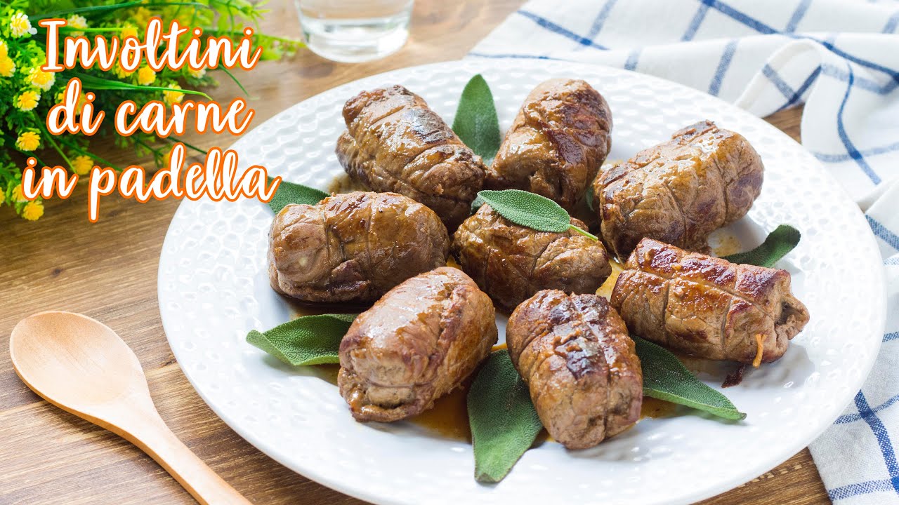 involtini di carne in padella con patate