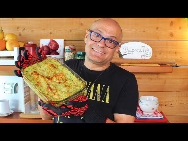 lasagne con zucchine e mozzarella senza besciamella