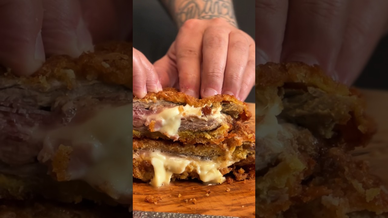le costolette preparate con prosciutto e fontina