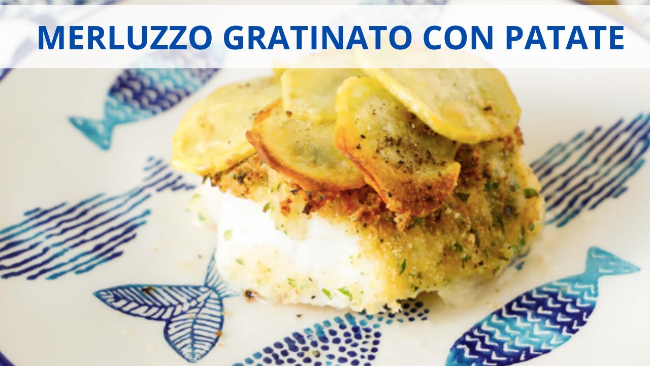 merluzzo gratinato con patate e rosmarino