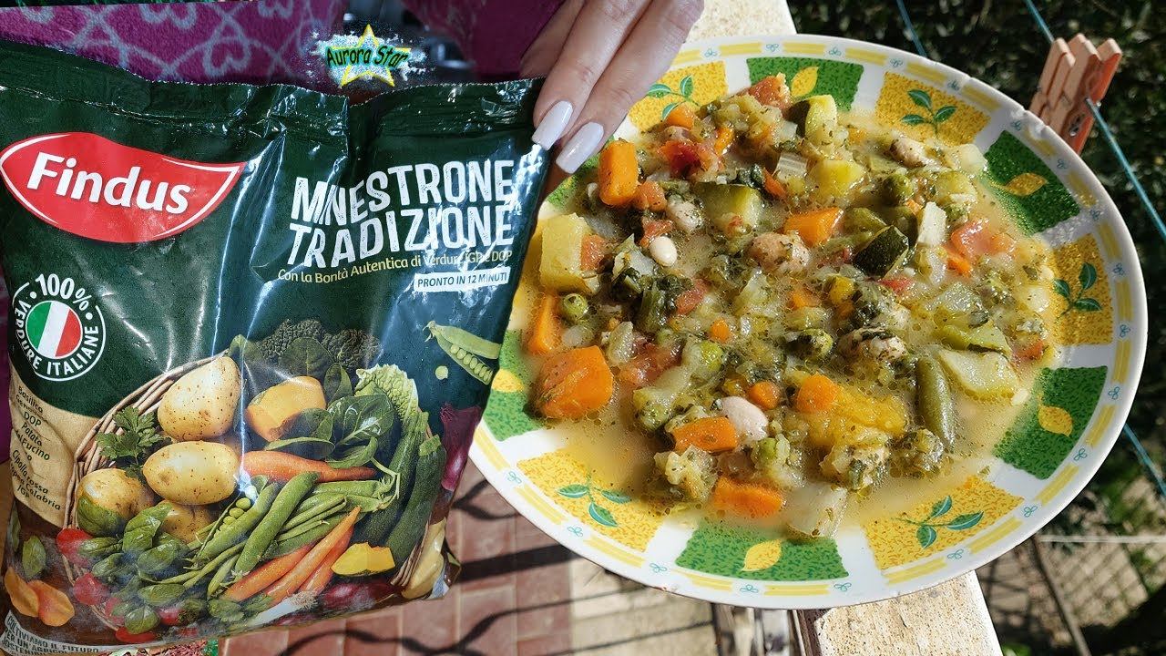 passato di verdure con minestrone surgelato