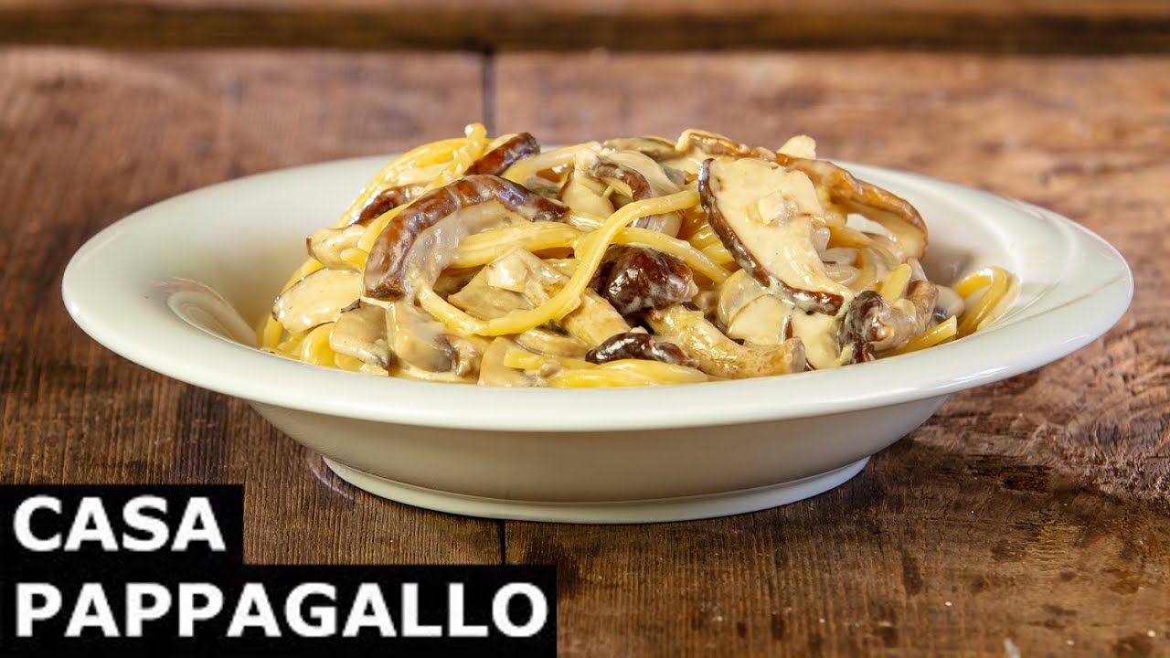 pasta panna e funghi in scatola