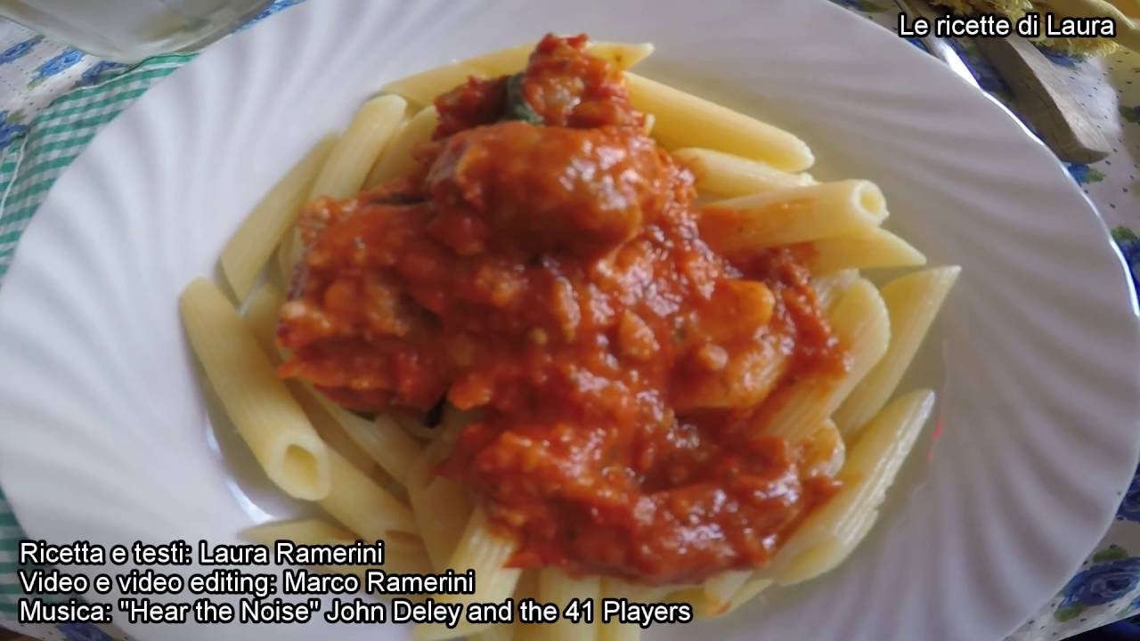 pasta porro e salsiccia e pomodoro