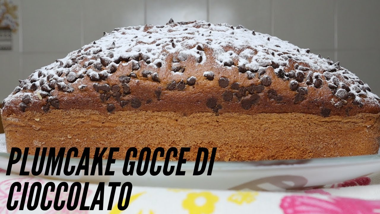 plum cake con gocce di cioccolato