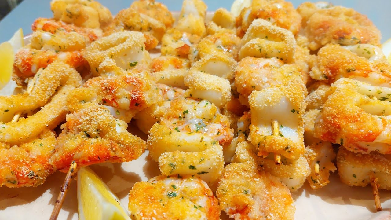 spiedini di pesce al forno ventilato o statico
