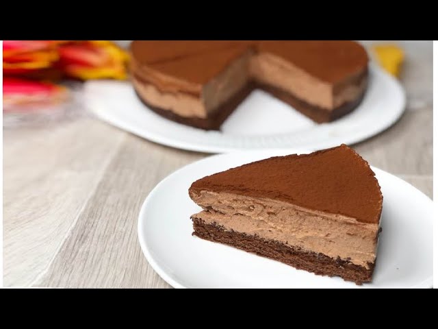 torta al cioccolato fondente e panna