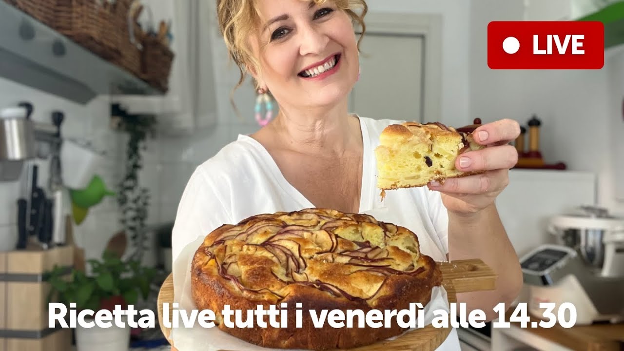 torta ricotta e mele con olio di semi