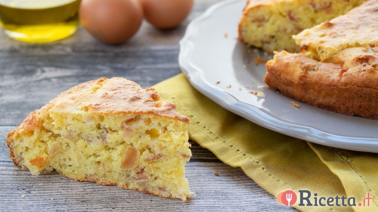 torta salata con ricotta e speck
