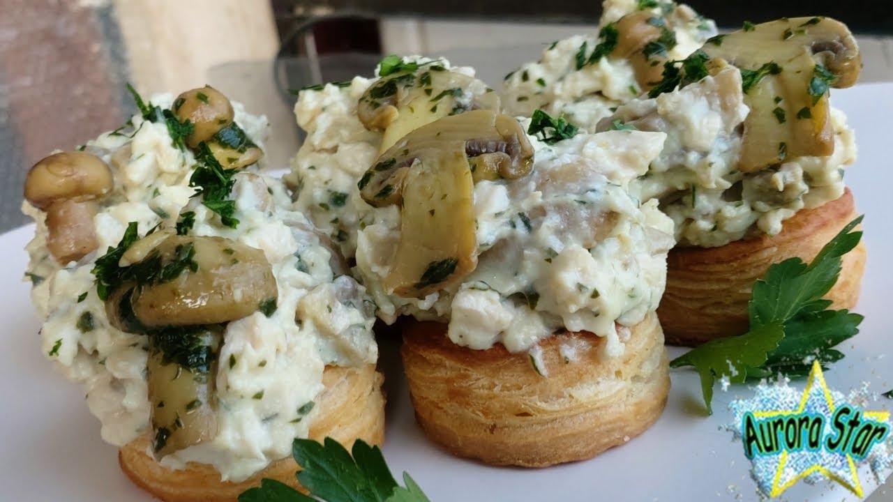 vol au vent ripieni con verdure